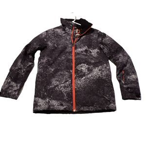 QUIKSILVER DRY FLIGHT 10K SNOWBOARD Coat JACKET Youth 16 XXL black/white NWOT